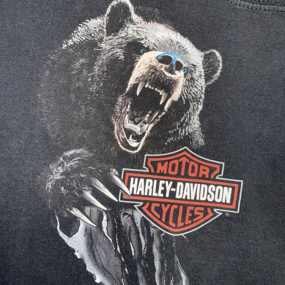 Harley Davidson Pigeon Forge Tennessee Black Bear Claw T-shirt Size XXL